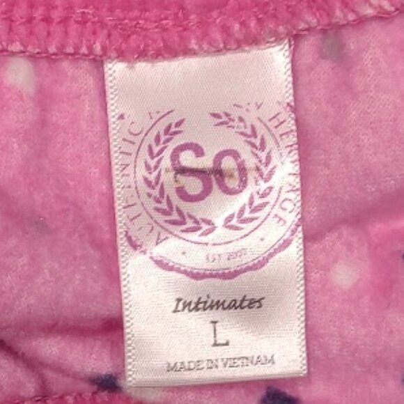 SO INTIMATES PAIR PAJAMA SLEEP SHORTS 1 PINK 1 BLUE WITH GEOMETRIC NEW SIZE L - Picture 3 of 10